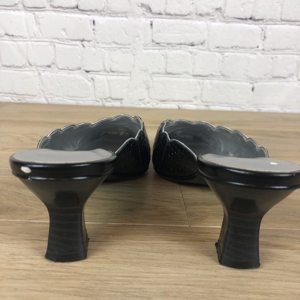 Blk Faux Snakeskin Mule Cloudwalker Sz 8.5W - Picture 5 of 8